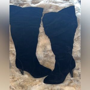 Hot in Hollywood Black Over the Knee Boots